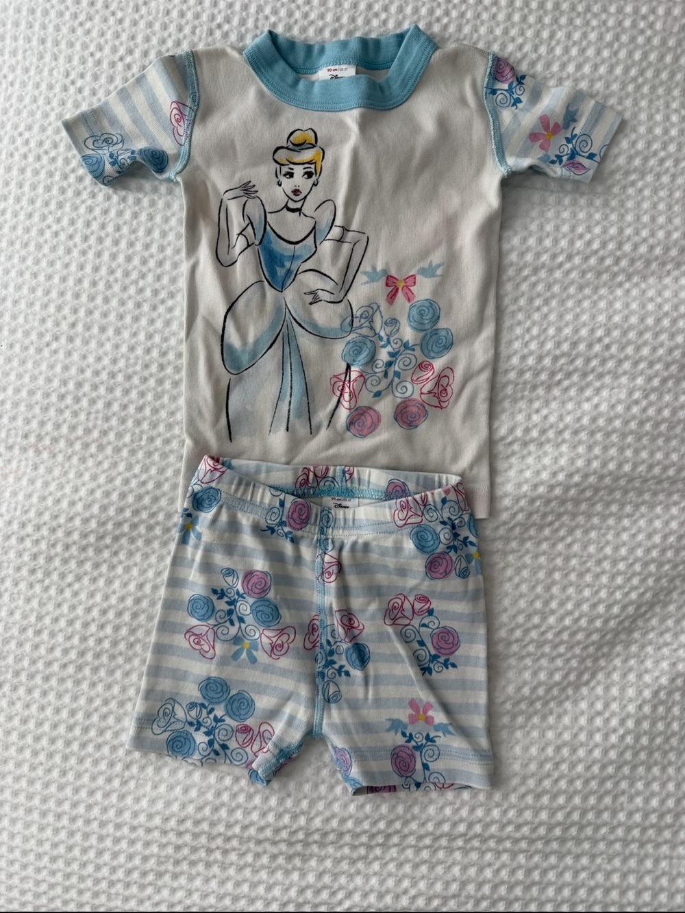 Hanna Andersson Disney Collection Cinderella Organic Cotton Pajama set 3T girl